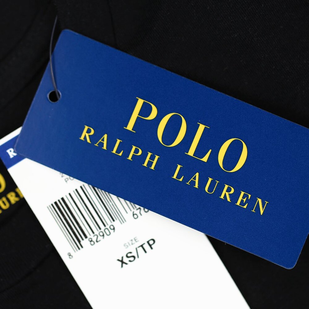 NWT Polo Ralph Lauren Women SS CLSC Fit Crew Neck T-Shirt Tee Black MSRP $58.00 - Picture 2 of 2